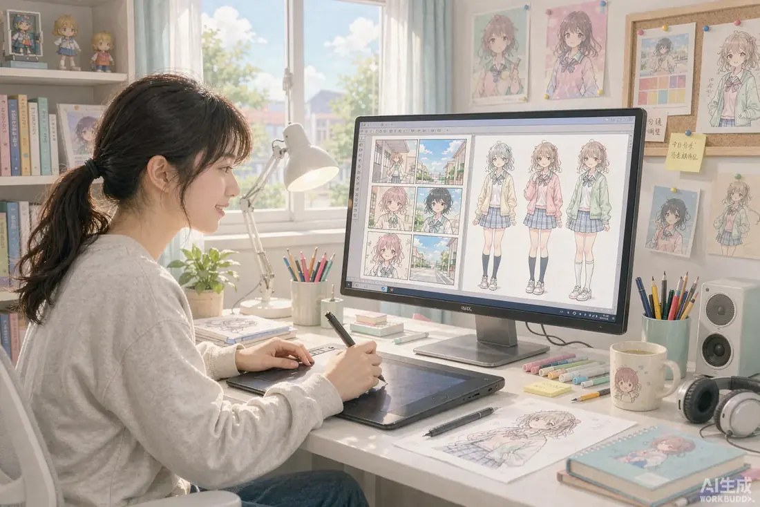漫剧动画制作现场